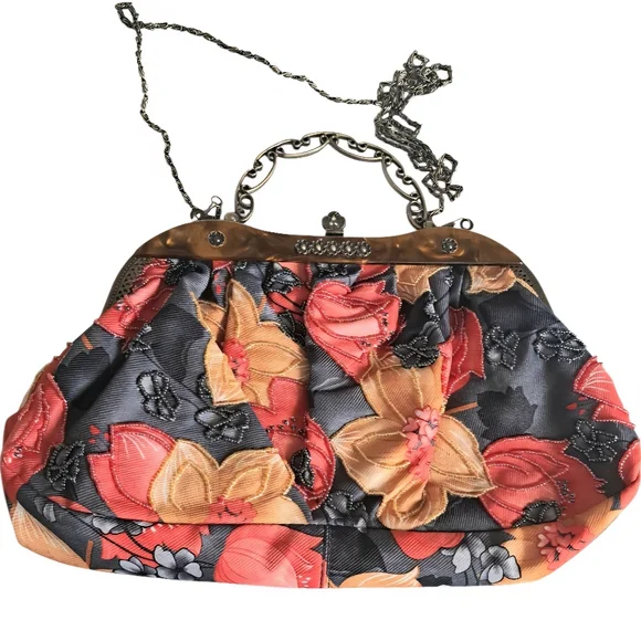 Vintage Floral Embroidered Women's Handbag - Picture 1 of 6